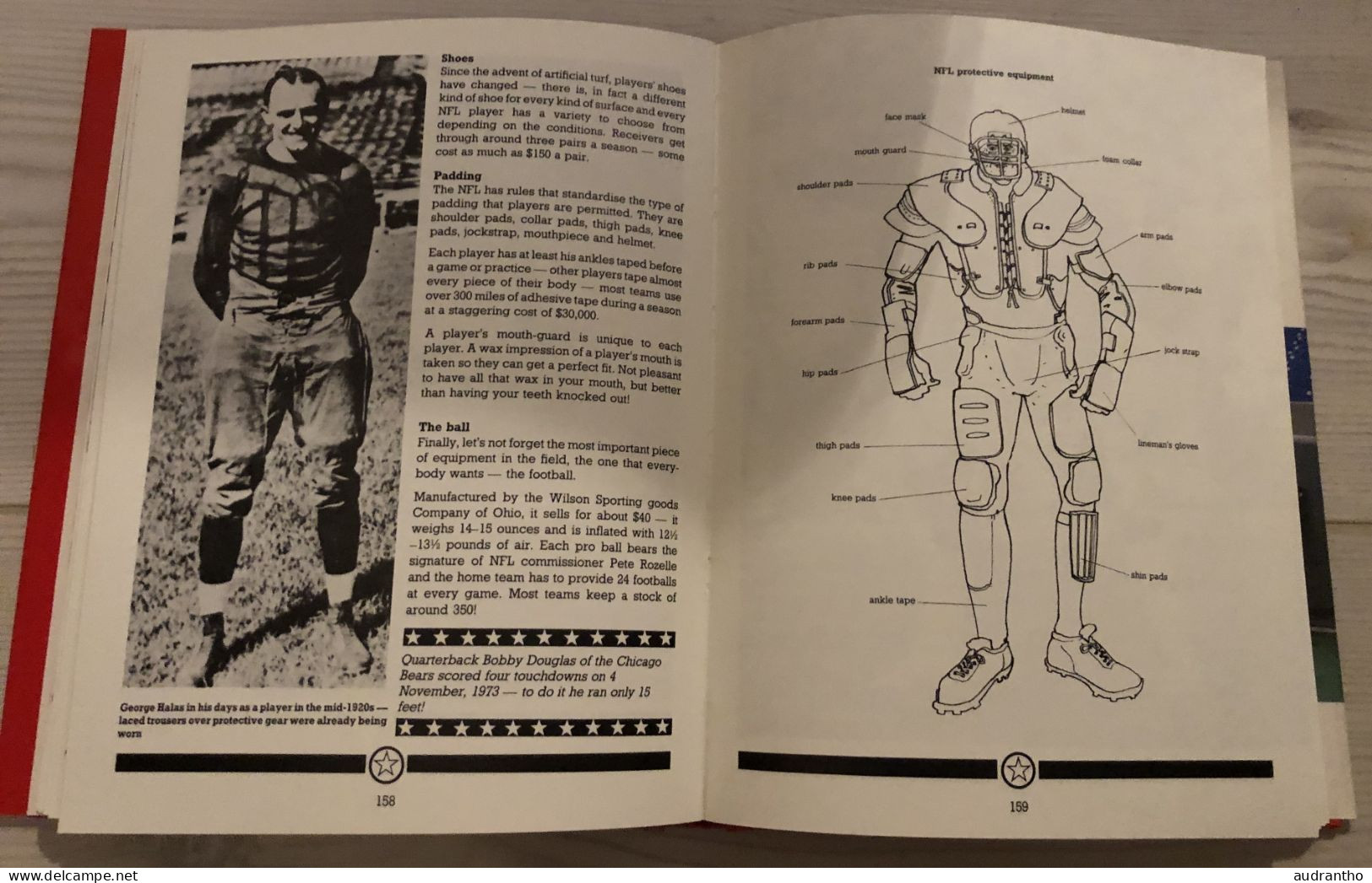 livre football américain THE COMPLETE AMERICAN FOOTBALL BOOK Nicky Horne Paul MacCartney 1986