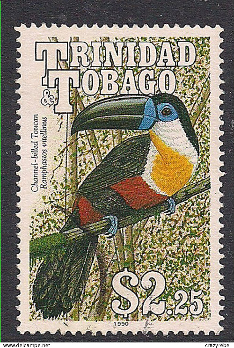 Trinidad & Tobago 1990 QE2 $2.25 Channel Billed Toucan Used SG 793  ( A851) - Trinidad & Tobago (1962-...)