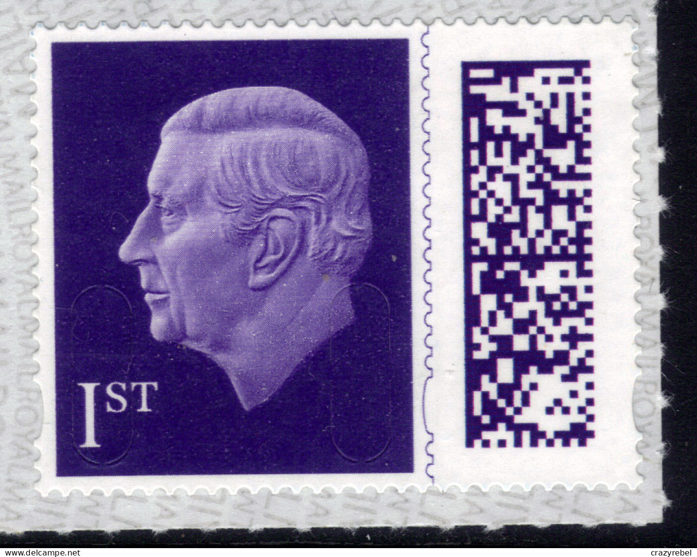 GB 2023 KC 3rd 1st Purple Barcode Machin MAIL Umm SG V5001 ( L836 ) - Neufs