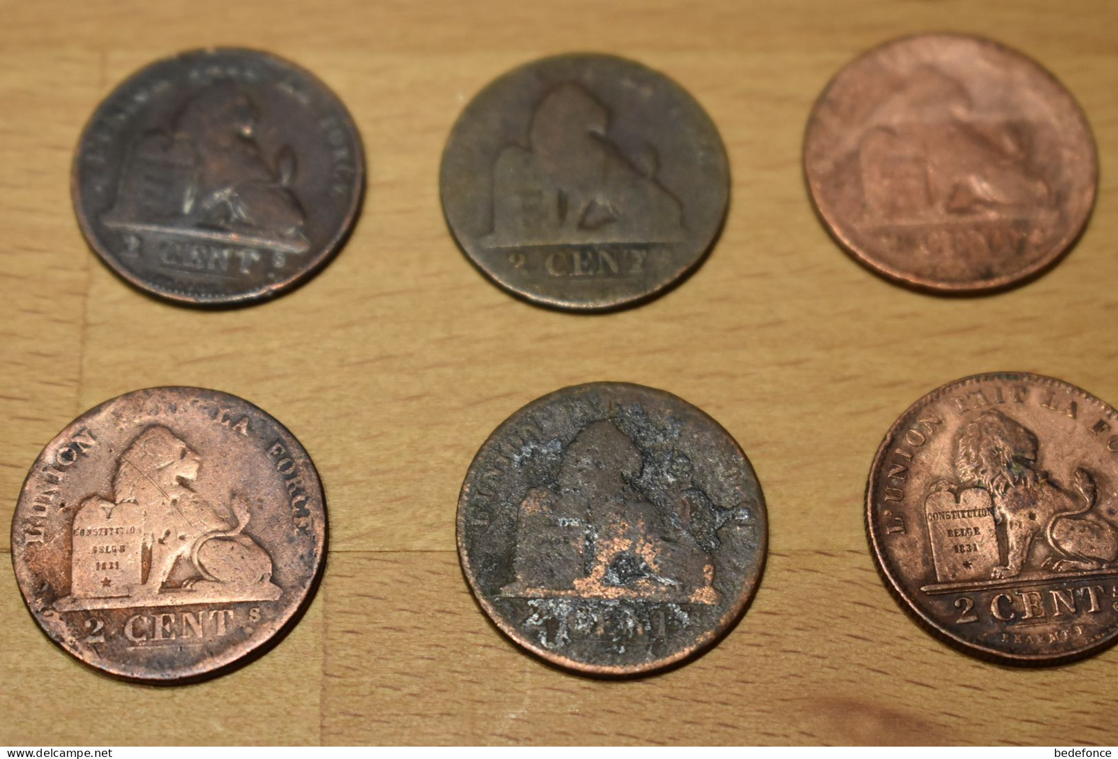 Monnaie - Belgique - Lot De 24 Pièces De 2 Cents - De 1862 à 1919 - 2 Cents