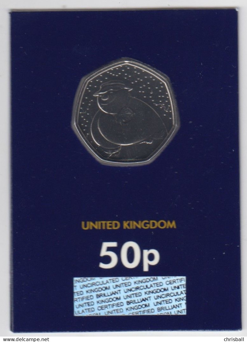 UK 50p Coin 2021 Snowman - Brilliant Uncirculated BU In Blue Card - 50 Pence