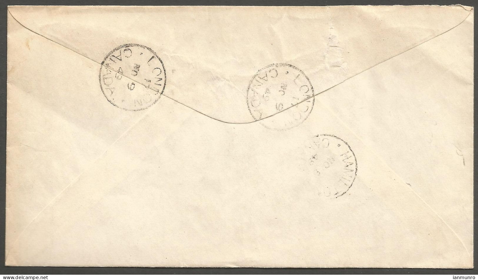 1949 Registered Cover 14c Peace Dam #270 CDS London To Hamilton Ontario - Histoire Postale