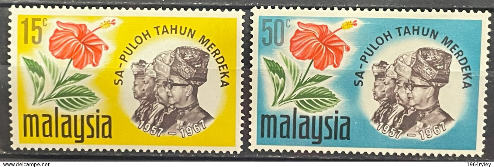 MALAYSIA -  MNH** - 1967  # 44/45 - Malaysia (1964-...)