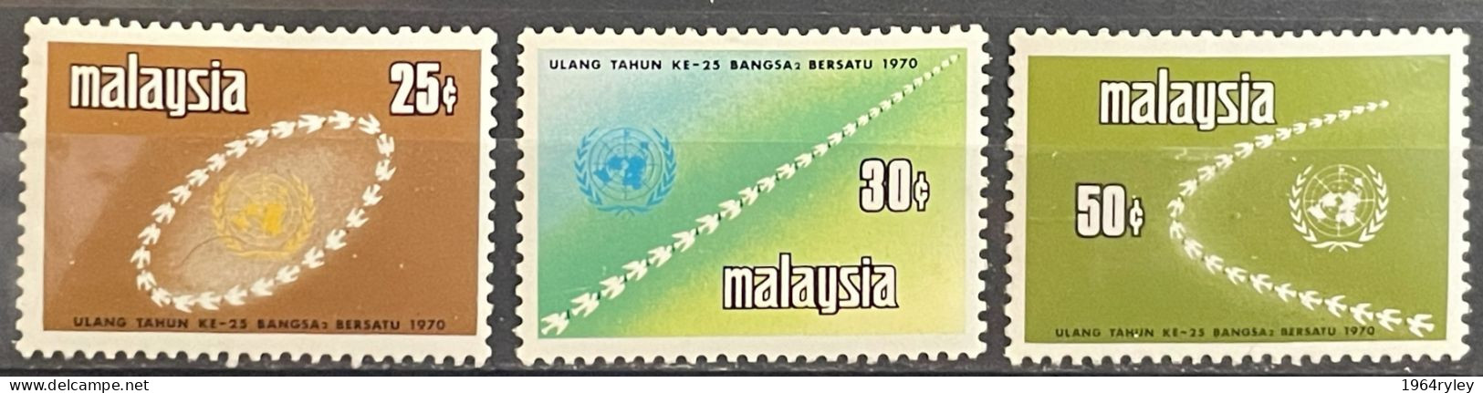 MALAYSIA -  MNH** - 1970  # 76/78 - Malaysia (1964-...)