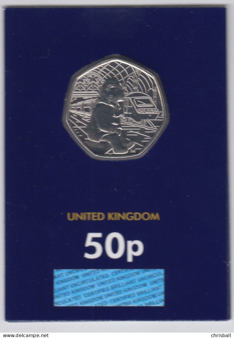 UK 50p Coin 2018 Paddington At The Station - Uncirculated - 50 Pence