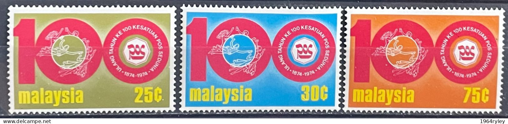 MALAYSIA -  MNH** - 1974  # 120/122 - Malaysia (1964-...)