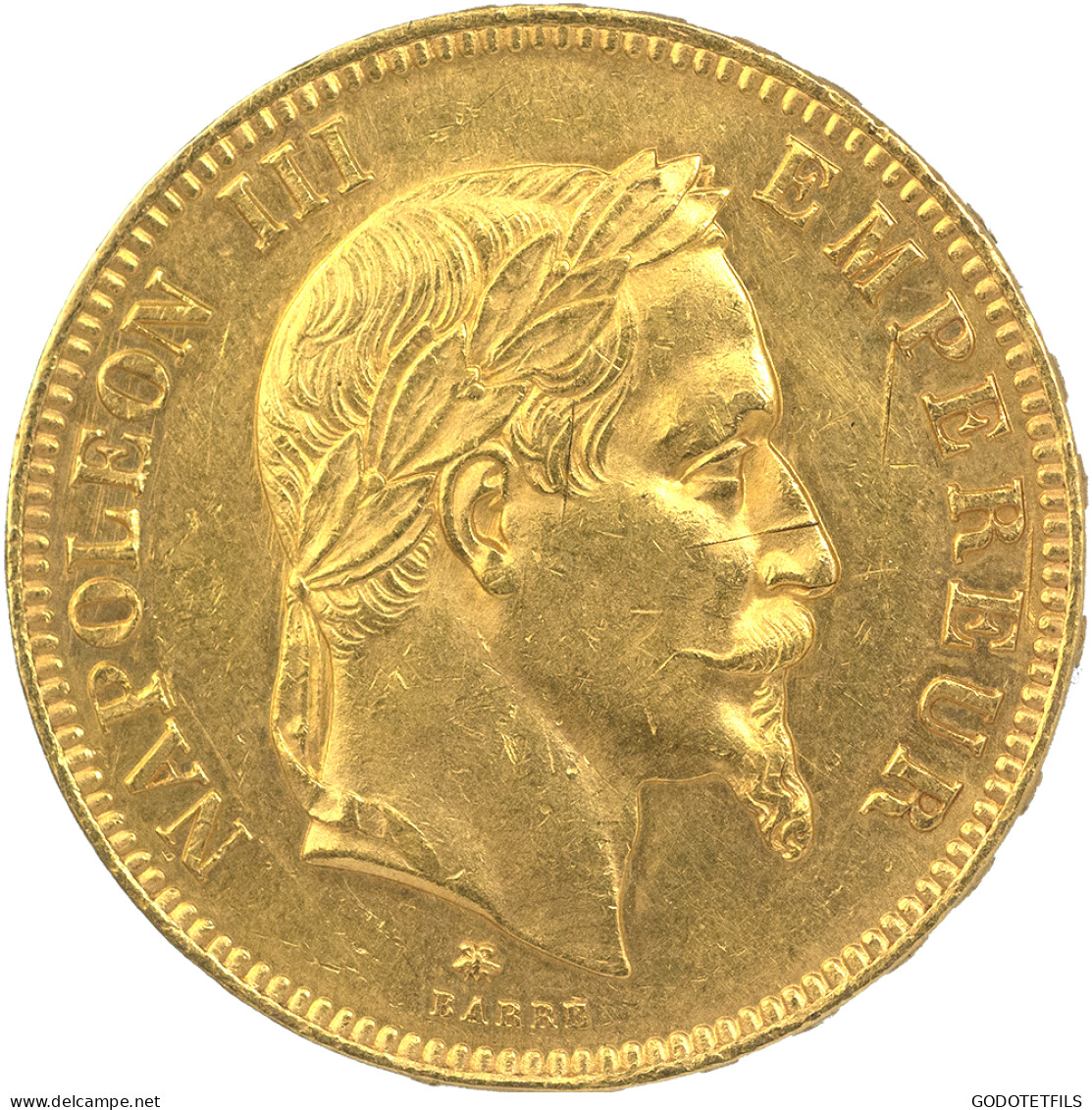 Second-Empire-100 Francs Napoléon III Tête Laurée 1864 Paris - 100 Francs (oro)