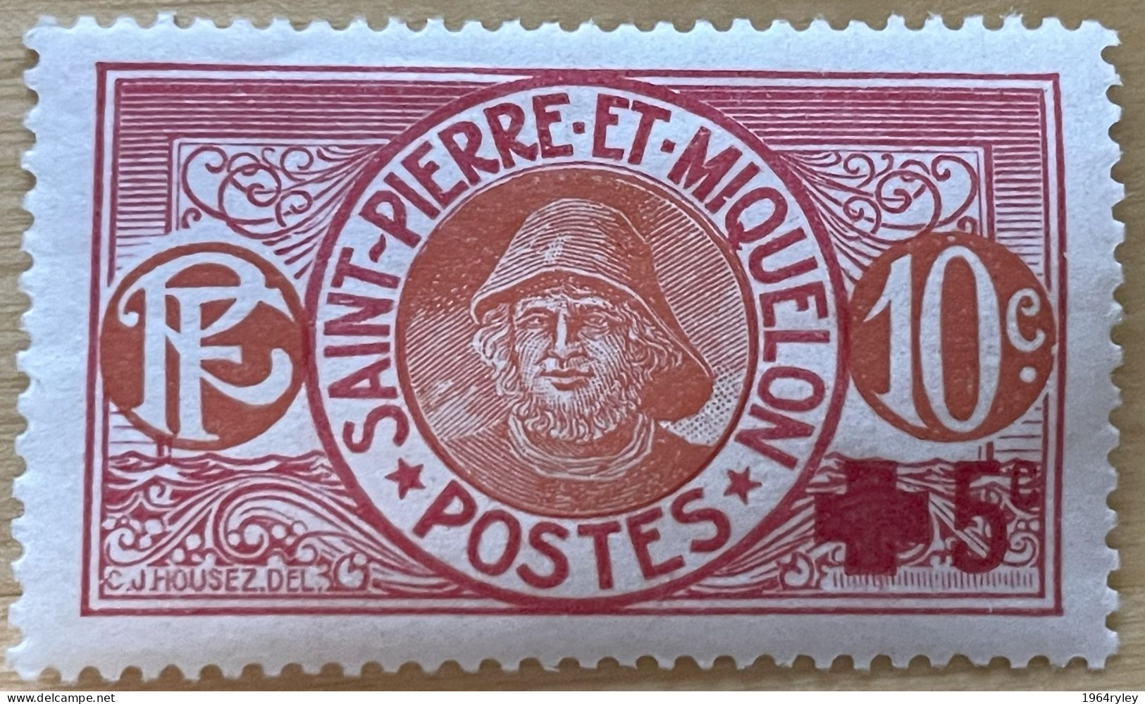 ST. PIERRE - MH* - 1915  - # 105 - Unused Stamps