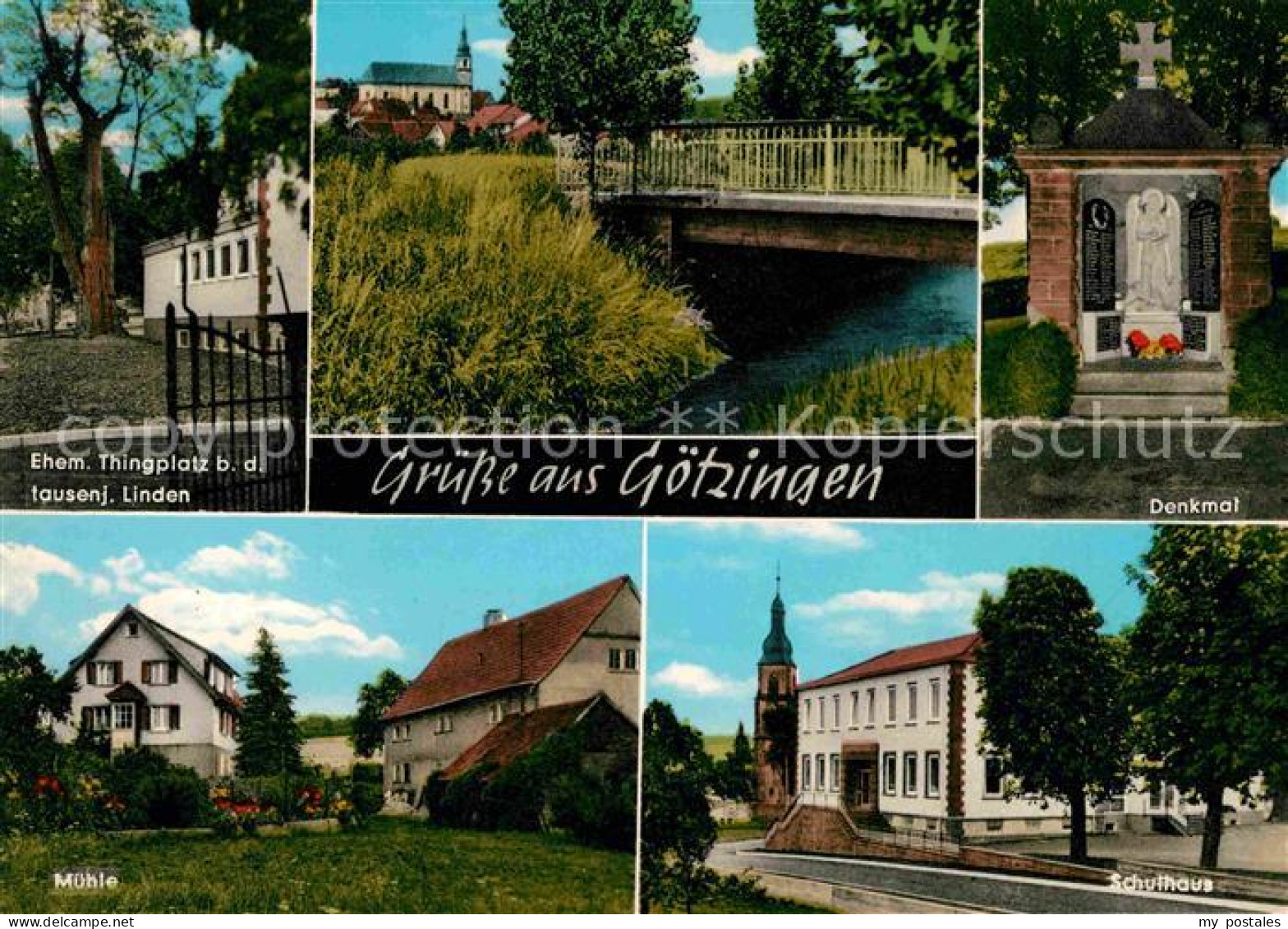 42625102 Goetzingen Baden Denkmal Thingplatz Muehle Schulhaus Buchen (Odenwald) - Buchen