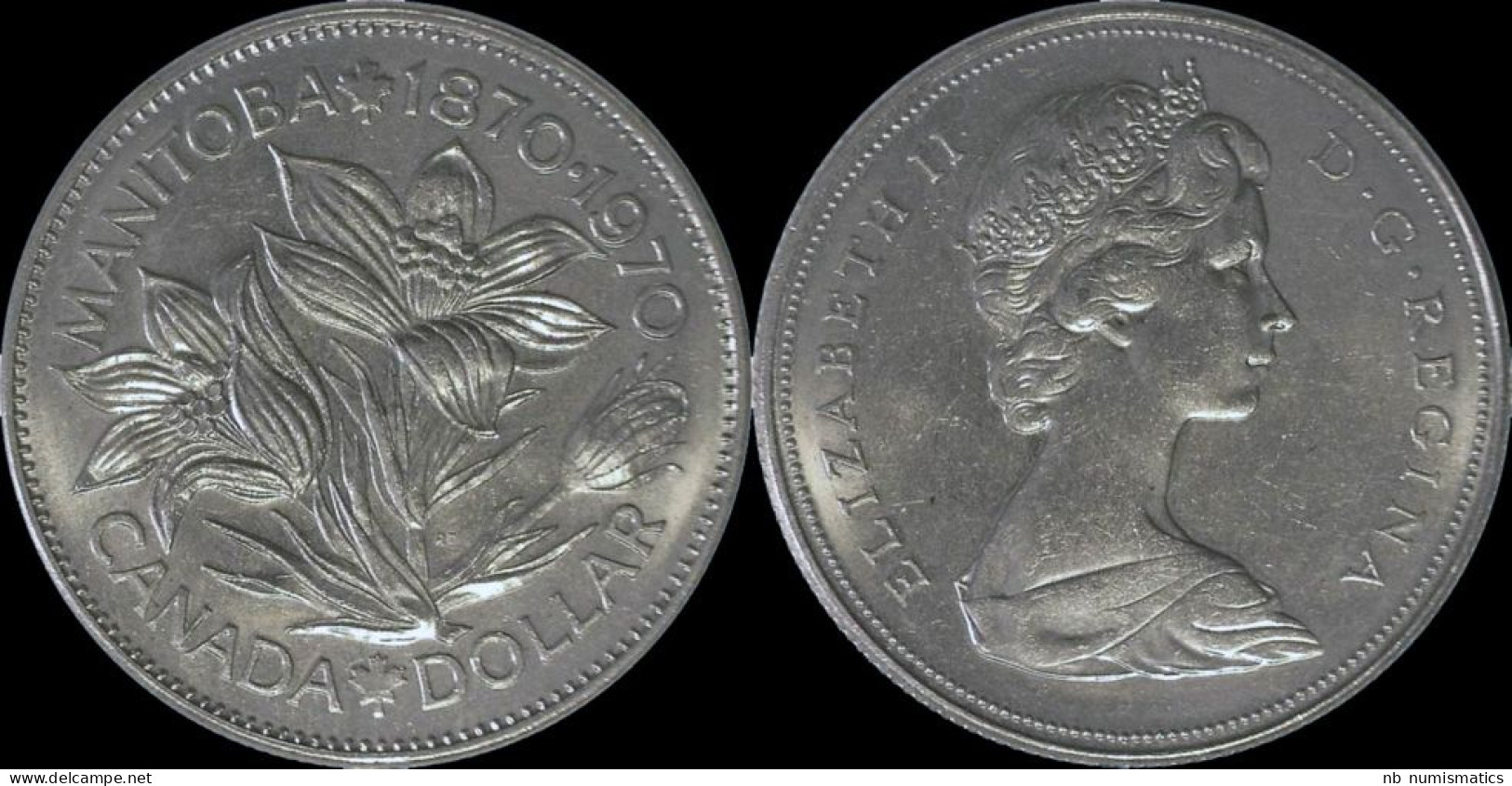 Canada 1 Dollar 1970- Manitoba EF - Canada