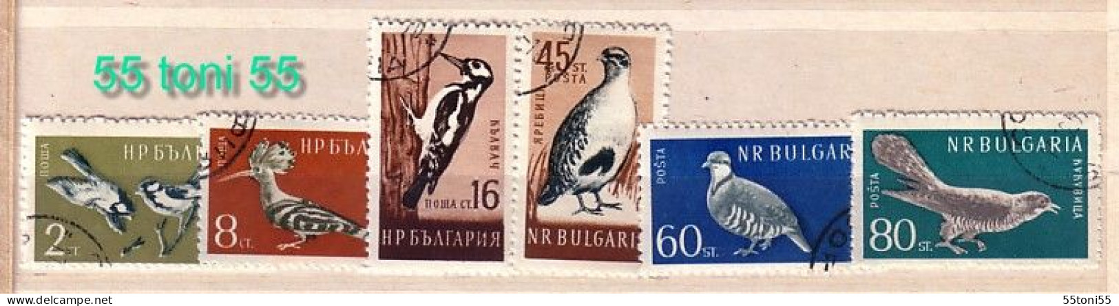 1959 Fauna  BIRDS   6v - Used/ Gest.(O) BULGARIA / Bulgarien - Usados