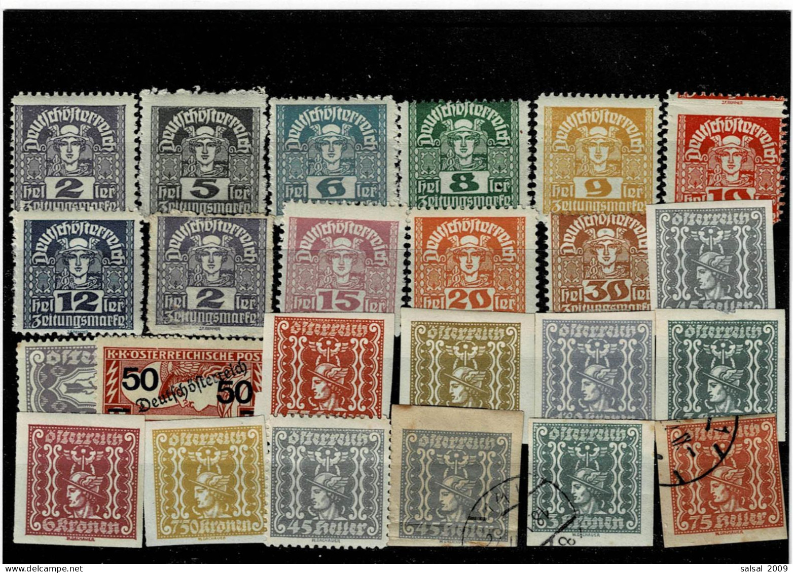 AUSTRIA,"Servizi"24 Pezzi MH,molti Con Dentellatura Privata Alcuni Usati,qualita Buona - Revenue Stamps