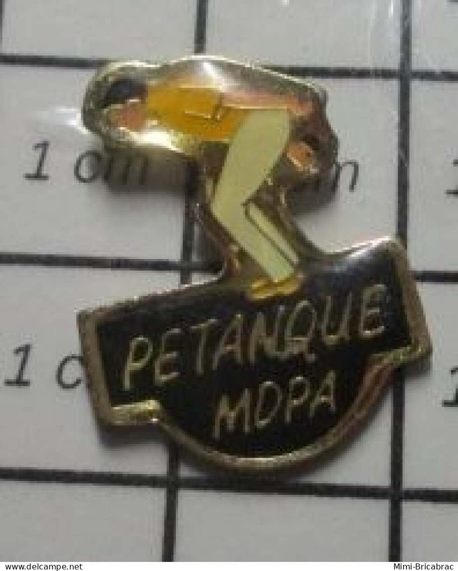 122 Pin's Pins / Beau Et Rare / SPORTS / CLUB PETANQUE MDPA - Pétanque