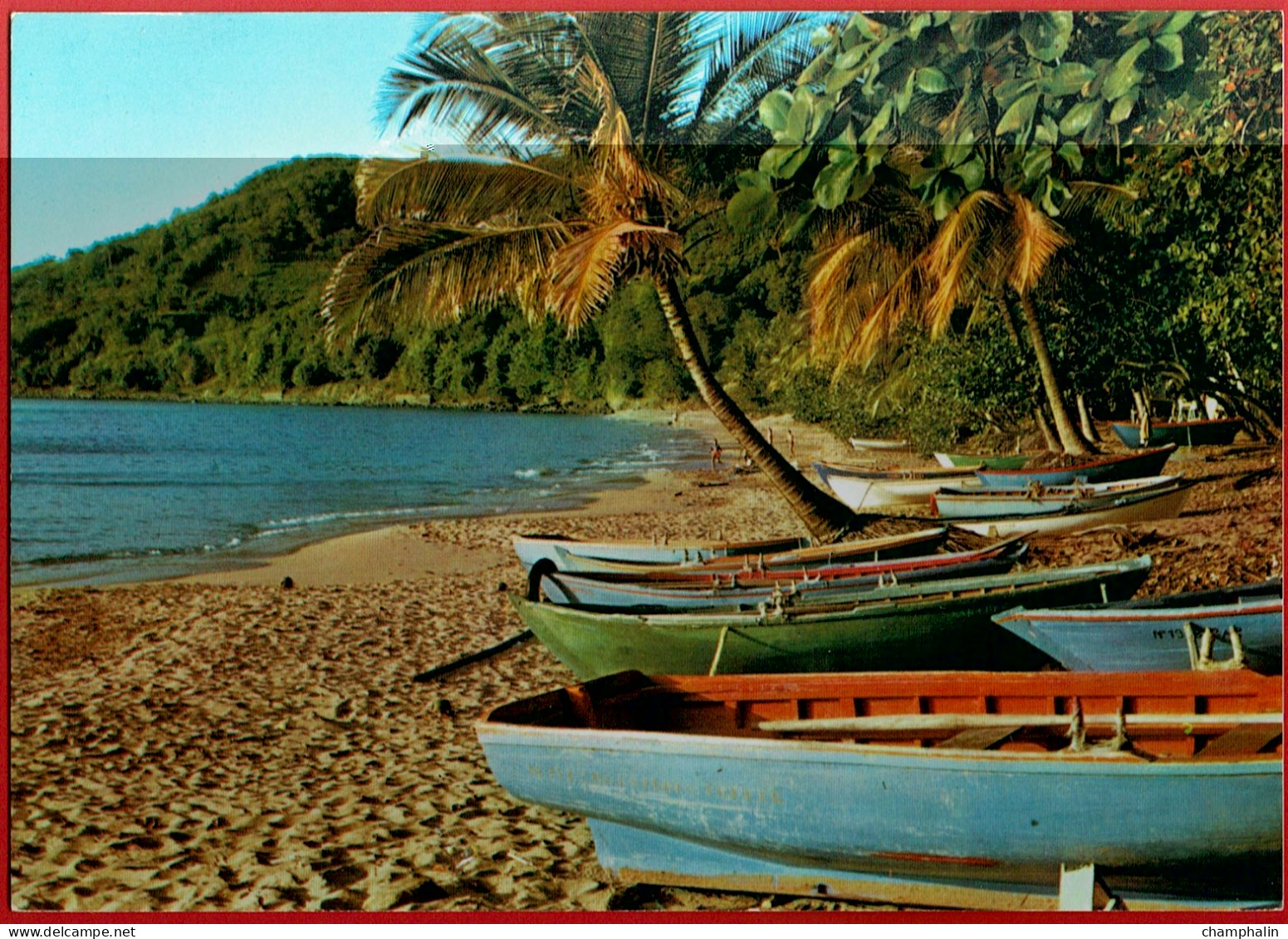 Saint-Barthélémy - Bateaux Saintois Sur La Plage - Fisherboote Der Saintes Am Stand - Saint Barthelemy