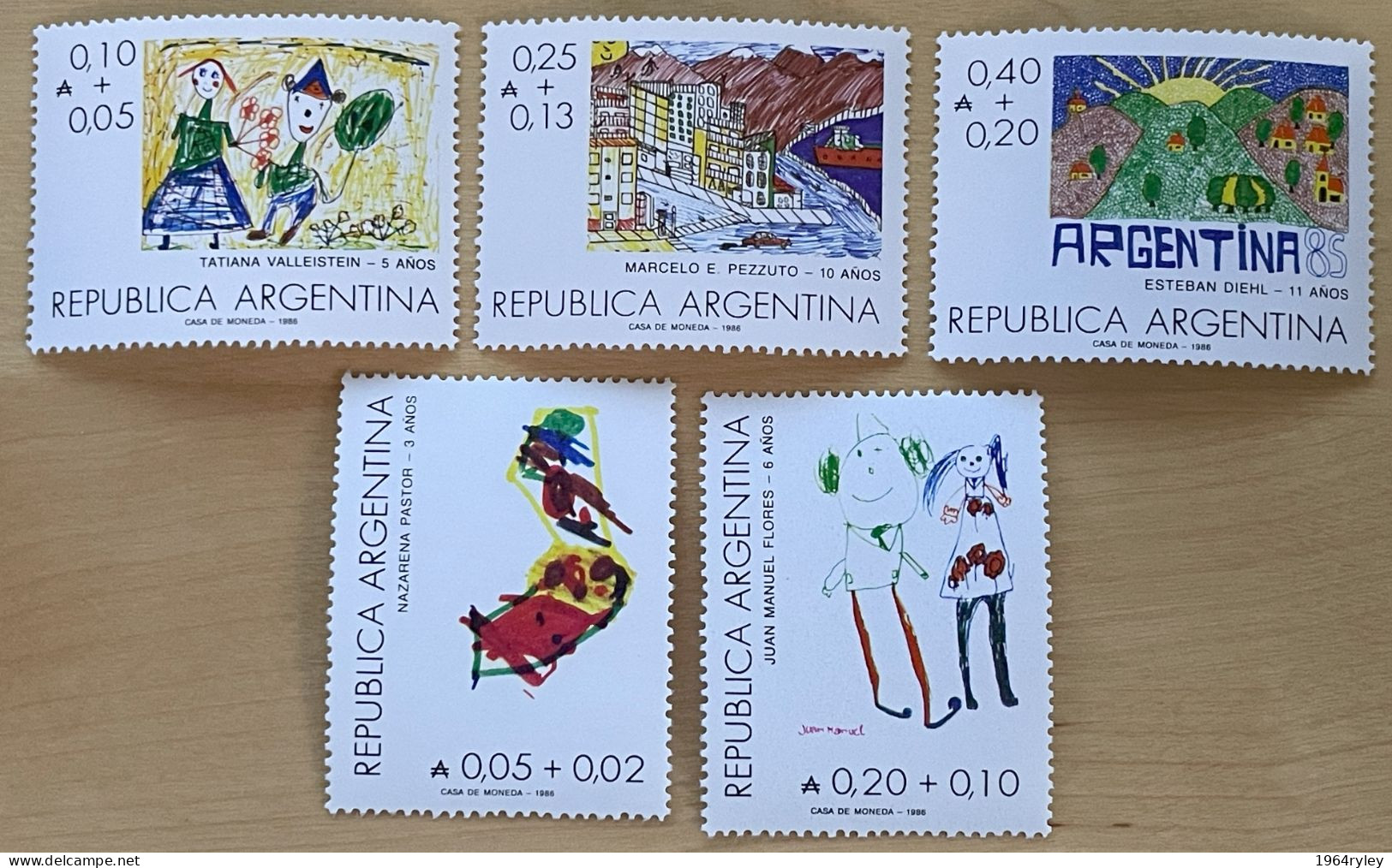 ARGENTINA - MNH** - 1986 - # 1542/1546 - Ungebraucht