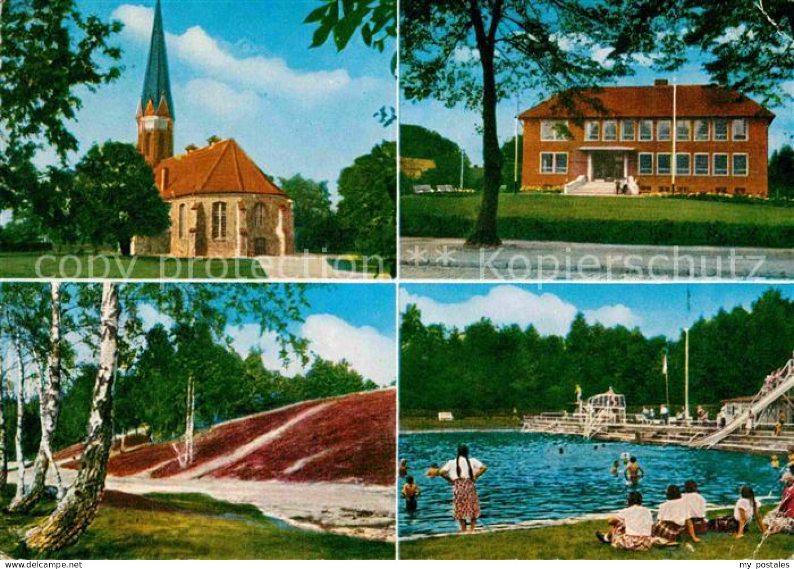 42622928 Schneverdingen Kirche Schwimmbad Rathaus Schneverdingen - Schneverdingen