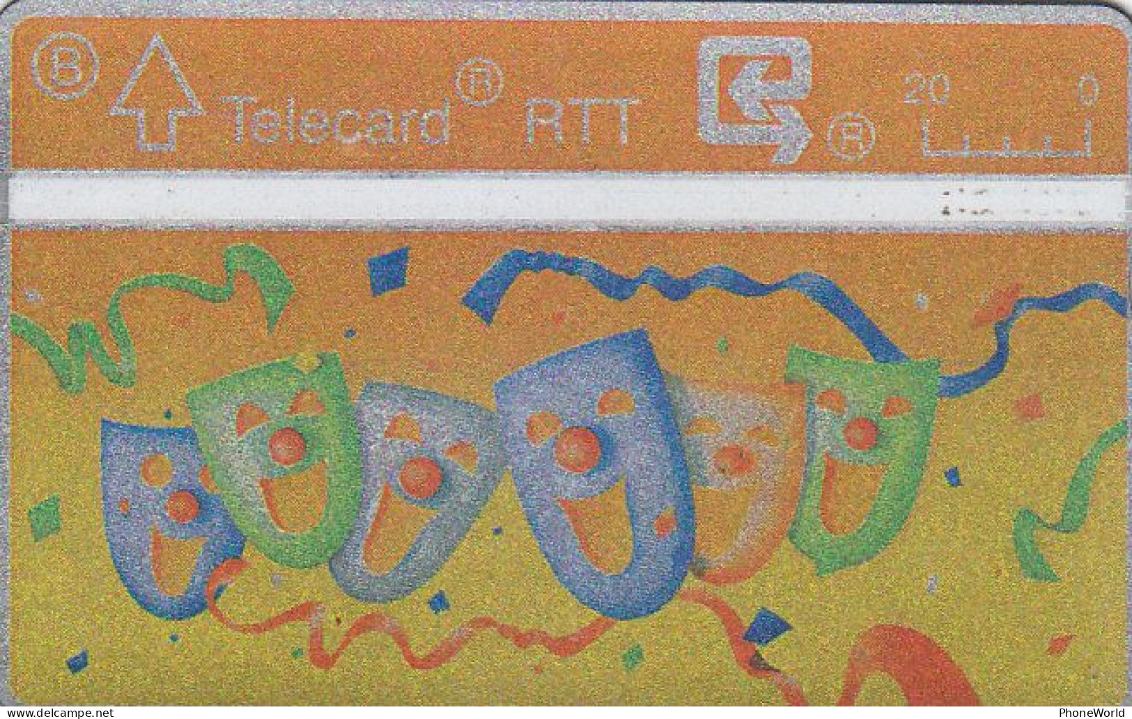 RTT, L&G 001K, 1990 Carnaval, Masks - Senza Chip