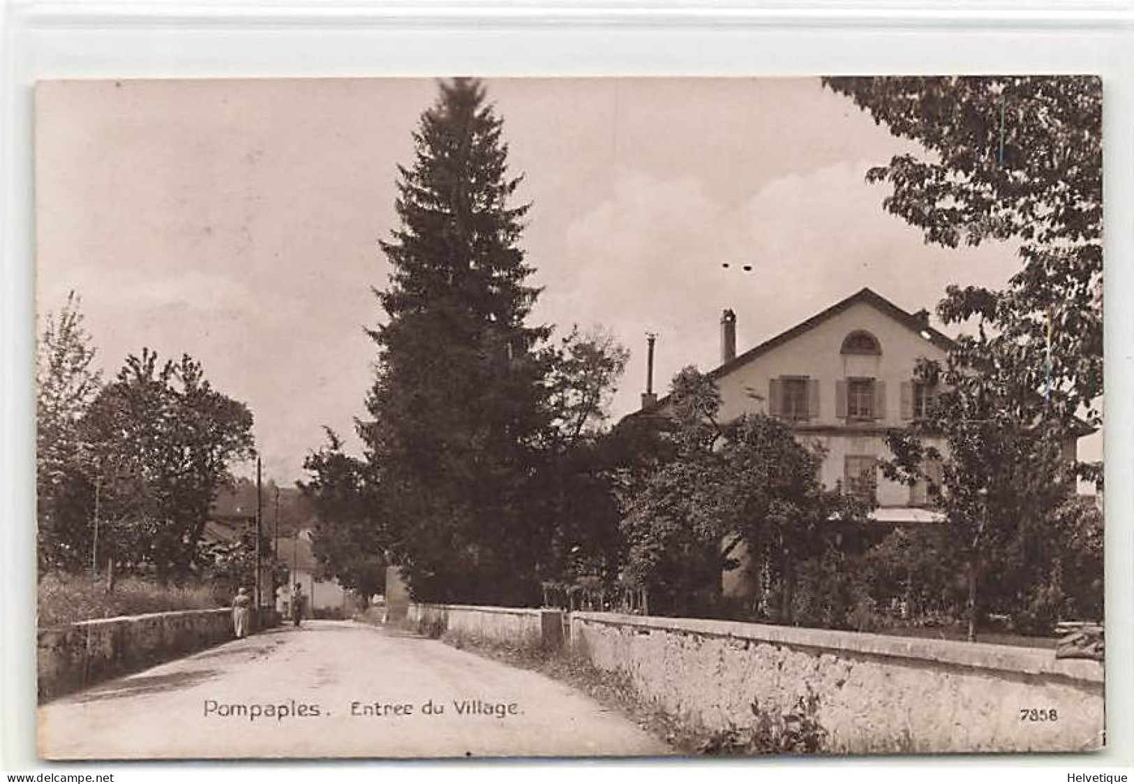 Pompaples Entrée Du Village 1919 - Pompaples