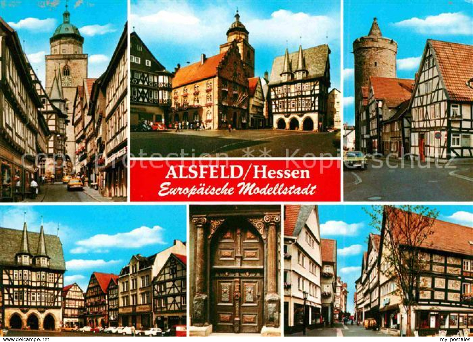 42620199 Alsfeld Stadtansichten Kirche Turm Rathaus Alsfeld - Alsfeld