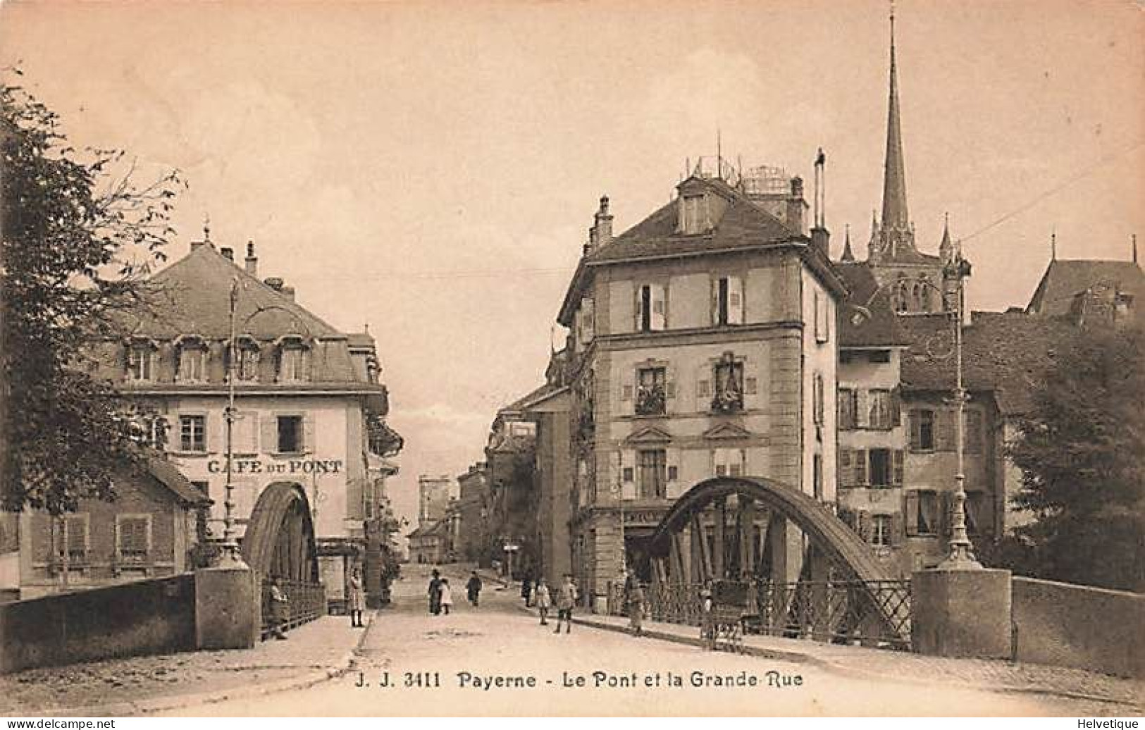 Payerne Le Pont Et  La Grande Rue - Payerne