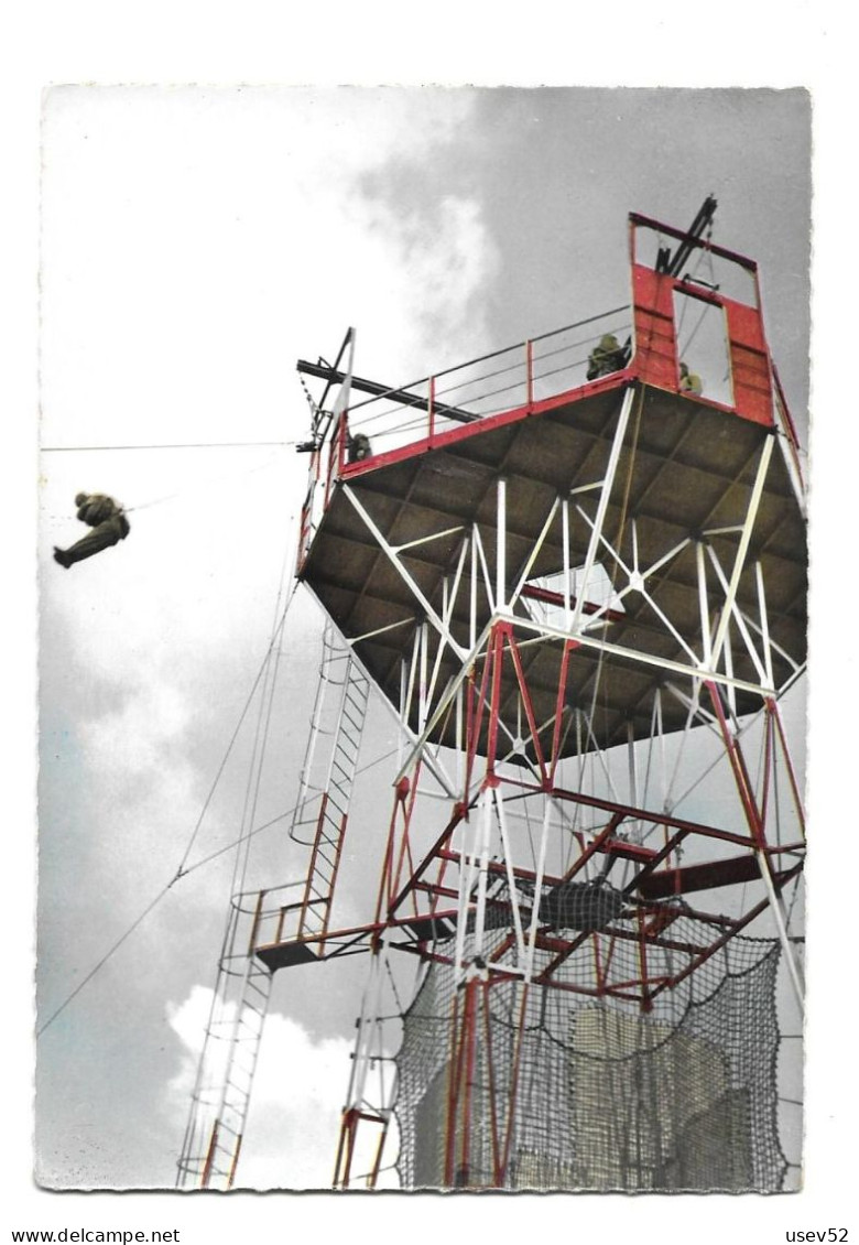 CPSM Entraînement Au Sol - Sortie De La Tour De Départ - Paracaidismo