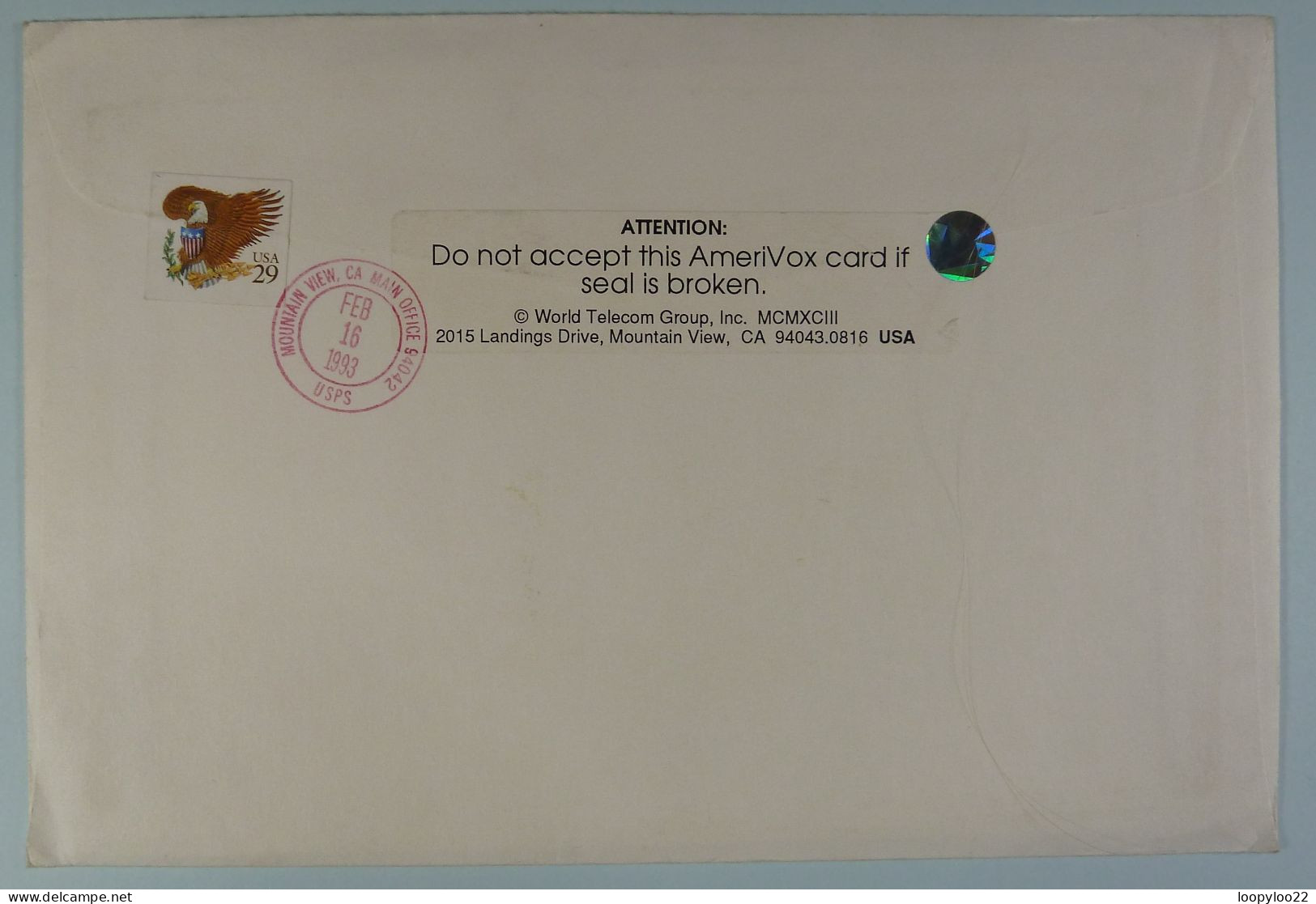 USA - AmeriVox - First Collectors Edition - $20 - 5000ex - Mint In Original Folder - Altri & Non Classificati