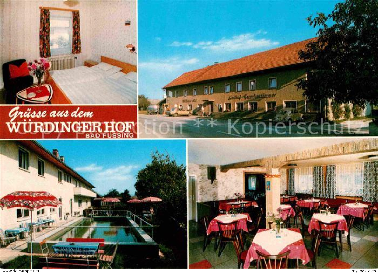 42613854 Bad Fuessing Wuerdingerhof Doppelzimmer Pool Gaststube Aigen - Bad Füssing