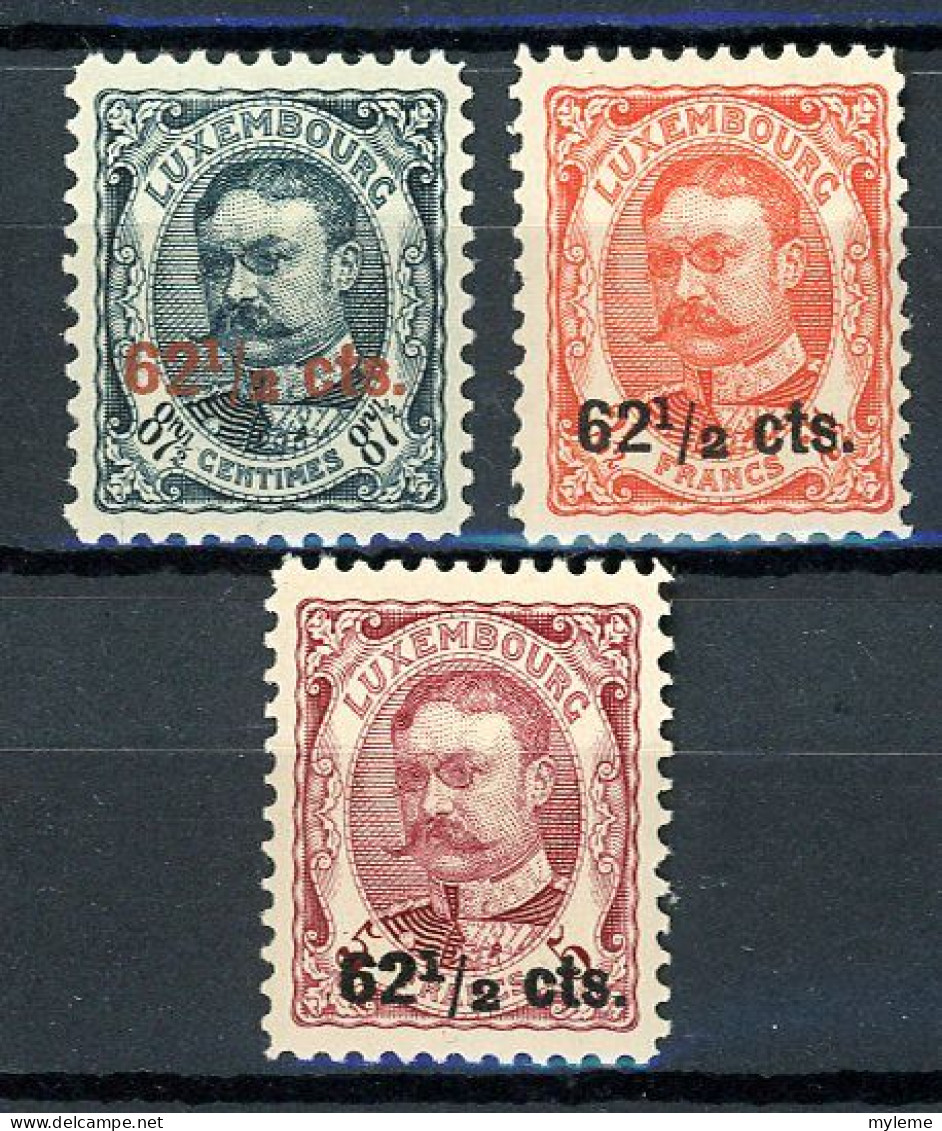 AZ-12 Luxembourg N° 86 à 88 ** . A Saisir !!! - 1906 Guglielmo IV