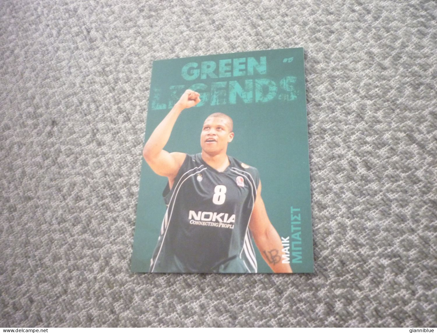 Mike Michael Batiste Basket Basketball Panathinaikos Legend Champion VHTF Greek Edition Trading Card - Other & Unclassified