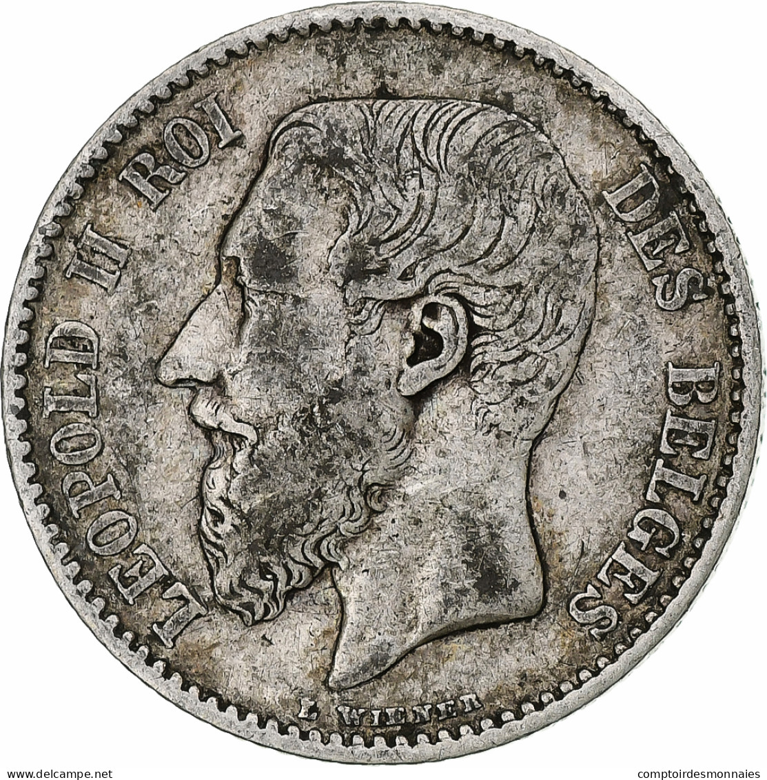 Monnaie, Belgique, Leopold II, Franc, 1886, Bruxelles, TTB, Argent, KM:28.2 - 1 Frank