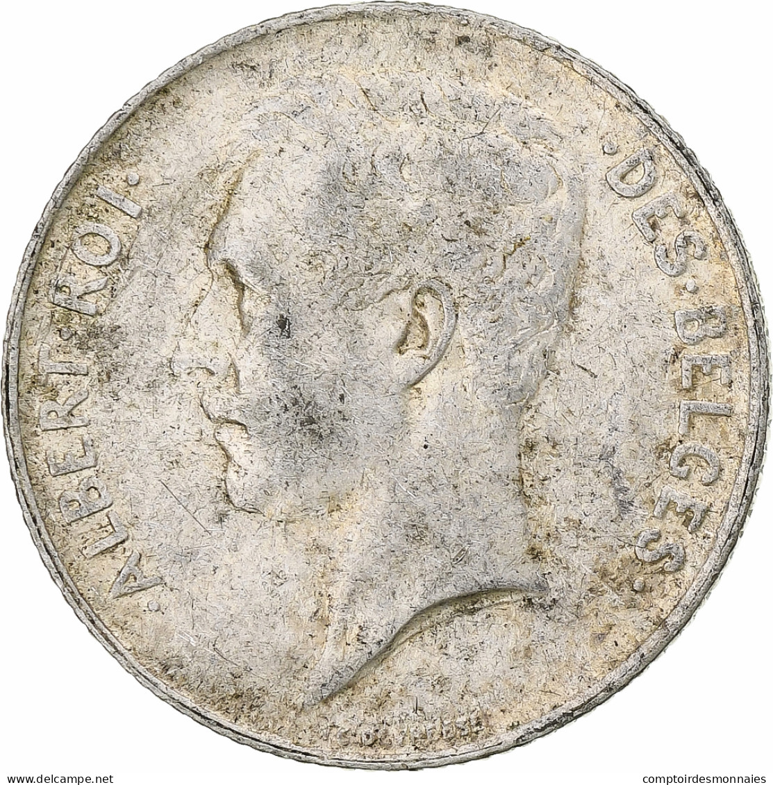 Monnaie, Belgique, Albert I, Franc, 1911, Bruxelles, TTB, Argent, KM:73.1 - 1 Frank