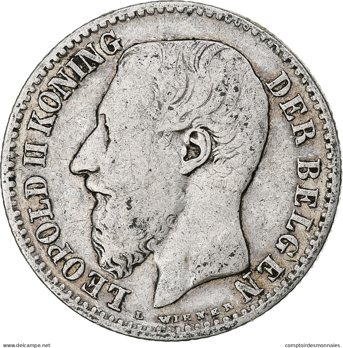 Monnaie, Belgique, Leopold II, Franc, 1887, TB, Argent, KM:29.1 - 1 Franc