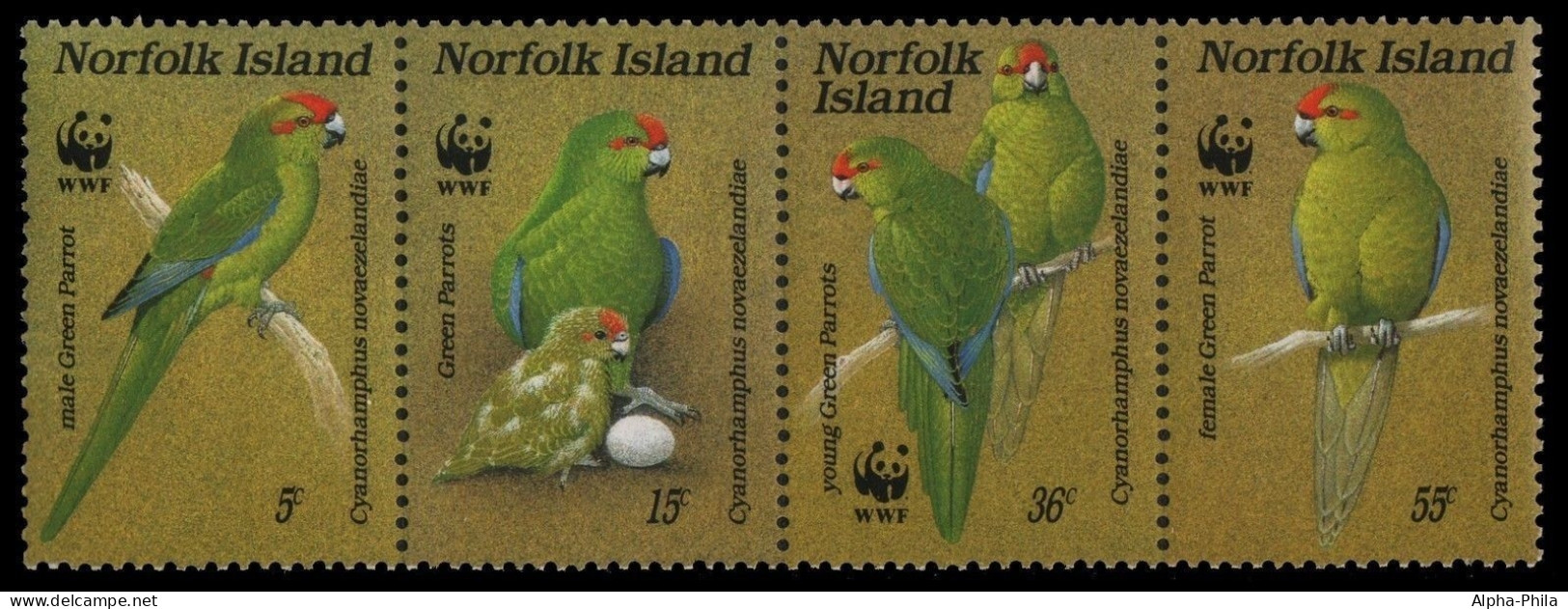 Norfolk-Insel 1987 - Mi-Nr. 421-424 ** - MNH - Vögel / Birds - Norfolk Island