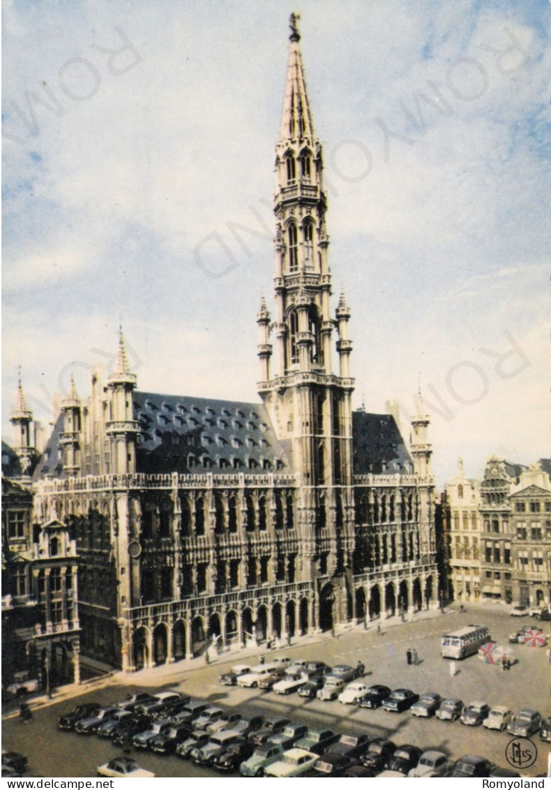 CARTOLINA  BRUXELLES,BELGIO-HOTEL DE VILLE-NON VIAGGIATA - Cafés, Hôtels, Restaurants