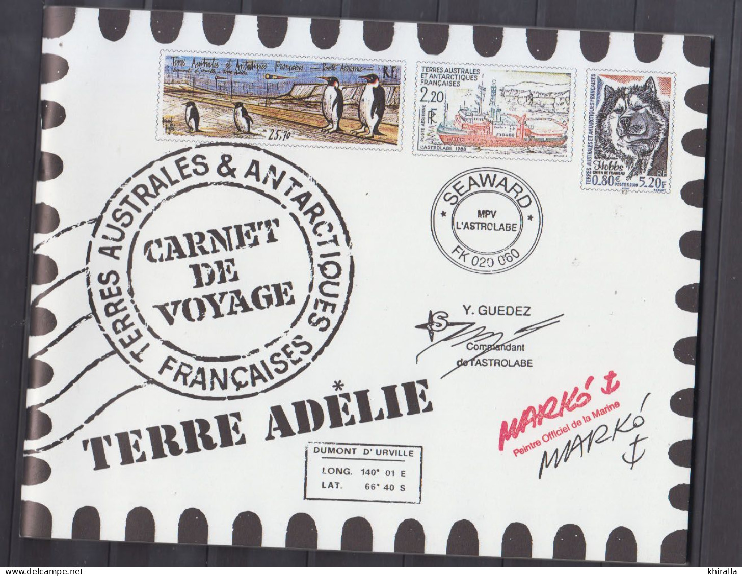 TAAF 2001    Carnet De Voyage      N°    C308       COTE 84 € 00 - Libretti