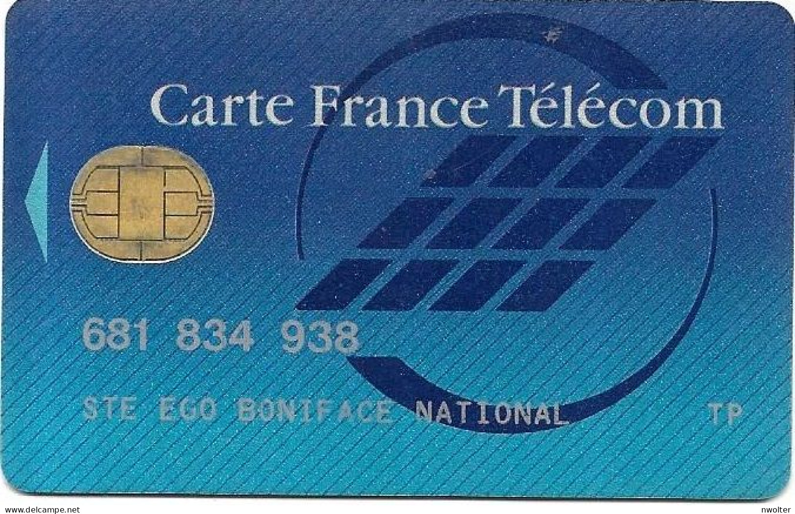 @+ Carte France Telecom Nominative - Chip Bull H - Verso SELECTION -  Kaarten Van De Busdienst Pastel