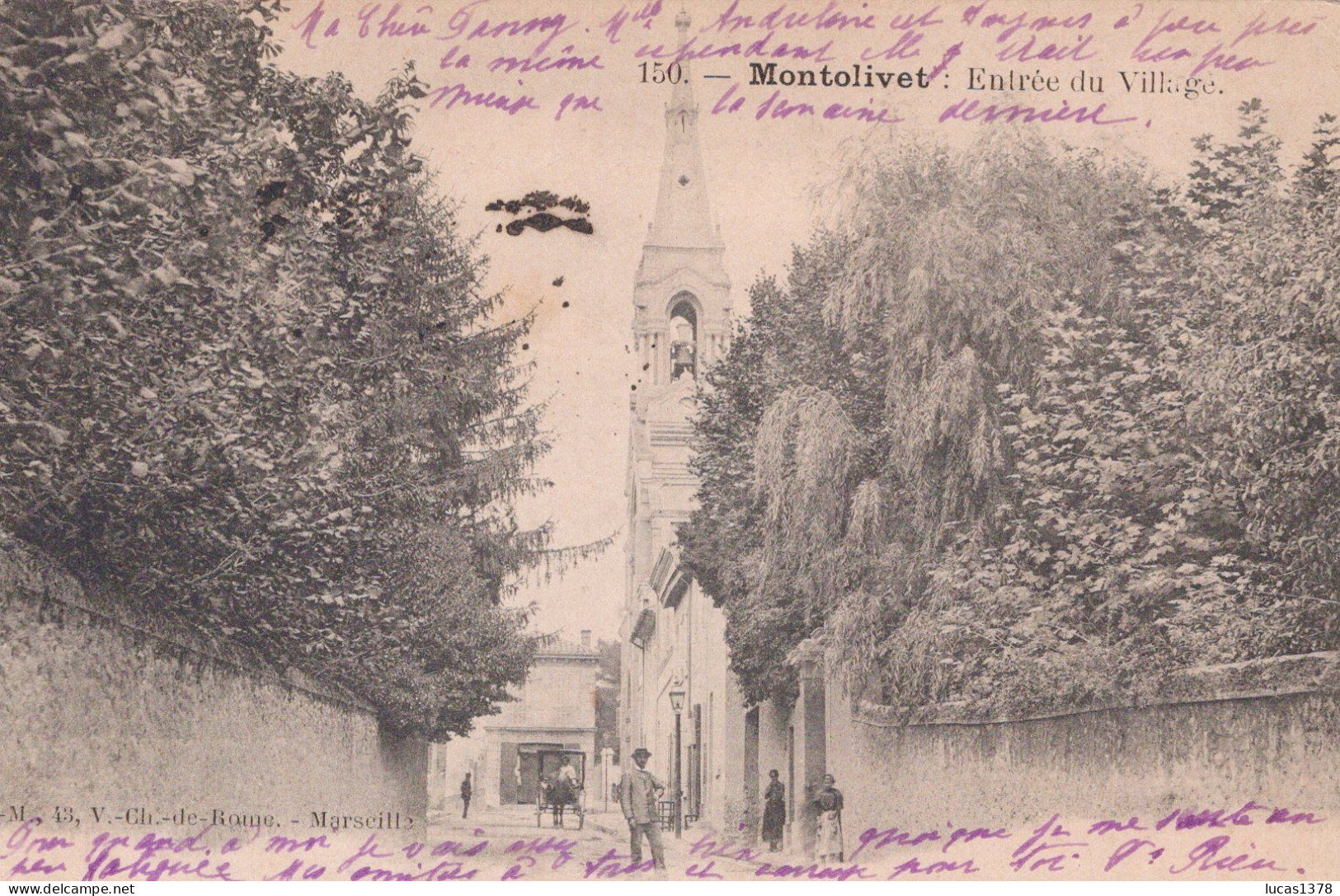 13  / MARSEILLE / MONTOLIVET / ENTREE DU VILLAGE / GM 150 - Saint Barnabé, Saint Julien, Montolivet