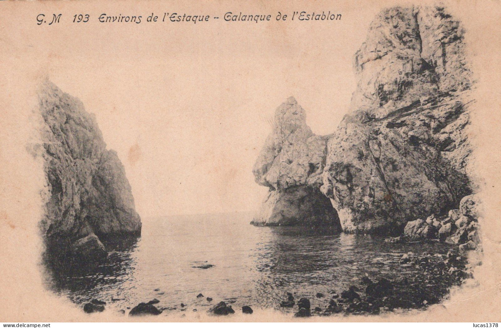 13  / MARSEILLE / L ESTAQUE / CALANQUE DE L ESTABLON / GM 193 - L'Estaque