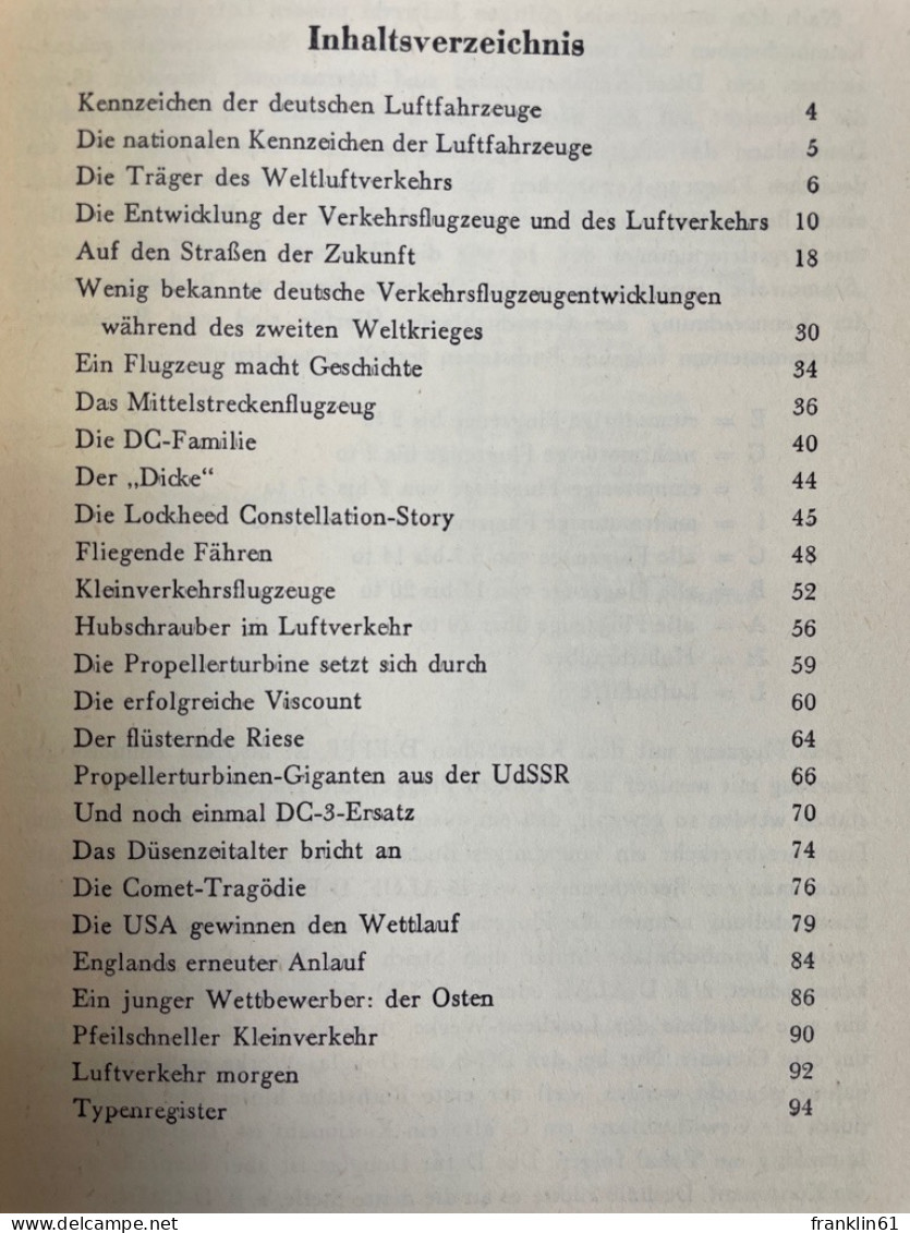 Luftfahrtfibel: Moderne Verkehrsflugzeuge - Der Luftverkehr Heute. - Transports