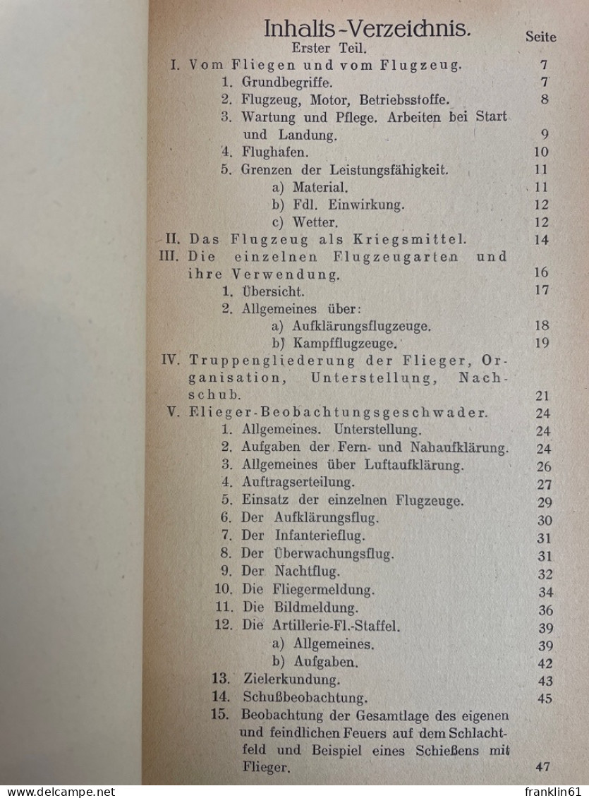 Was Muss Der Deutsche Von Der Fliegerei Wissen?. - Polizie & Militari