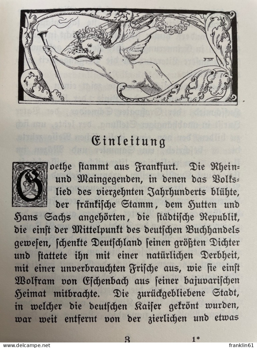 Der Junge Goethe : 1765-1775. - Gedichten En Essays