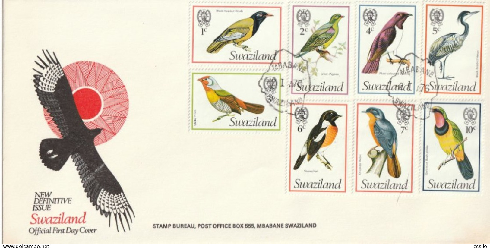 Swaziland - 1976 - Bird Birds Definitive - Swaziland (1968-...)