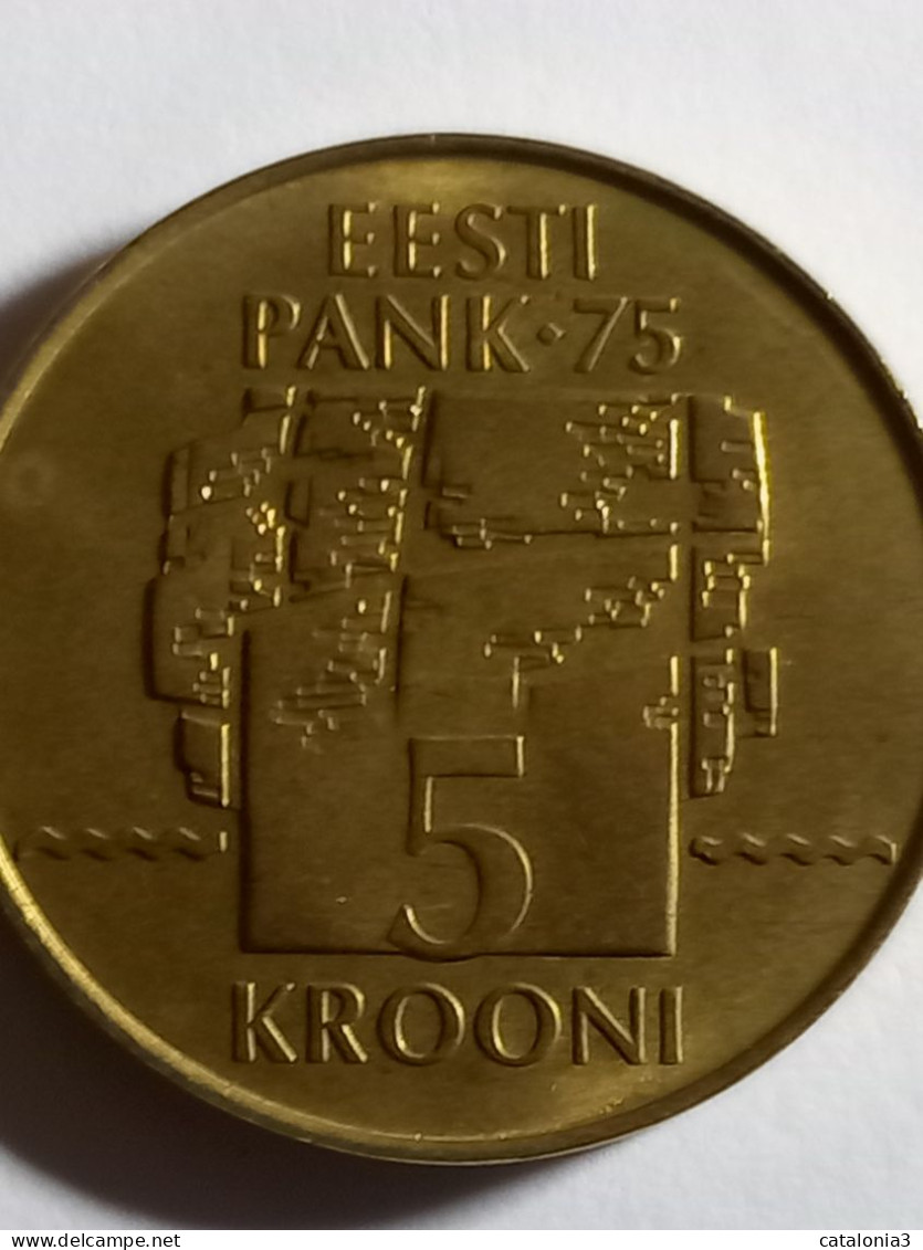 ESTONIA - 5 KROONI 1995 KM30 75 Aniversario Del Banco De Estonia - Estonie