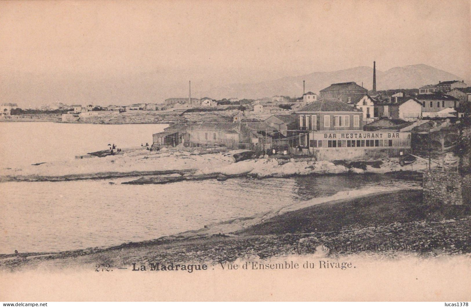 13 / MARSEILLE / LA MADRAGUE / VUE D ENSEMBLE DU RIVAGE / GM 272 - Quartiers Sud, Mazargues, Bonneveine, Pointe Rouge, Calanques