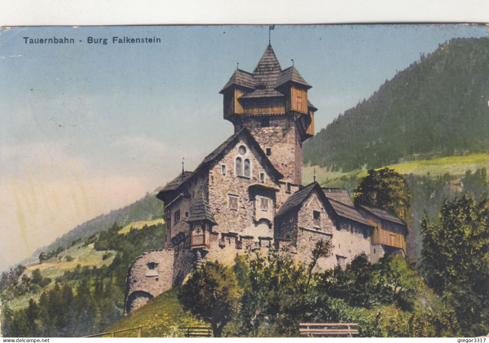 E815) OBERVELLACH - Burg FALKENSTEIN 1918 Verlag Kleinmayr Klagenfurt - Obervellach