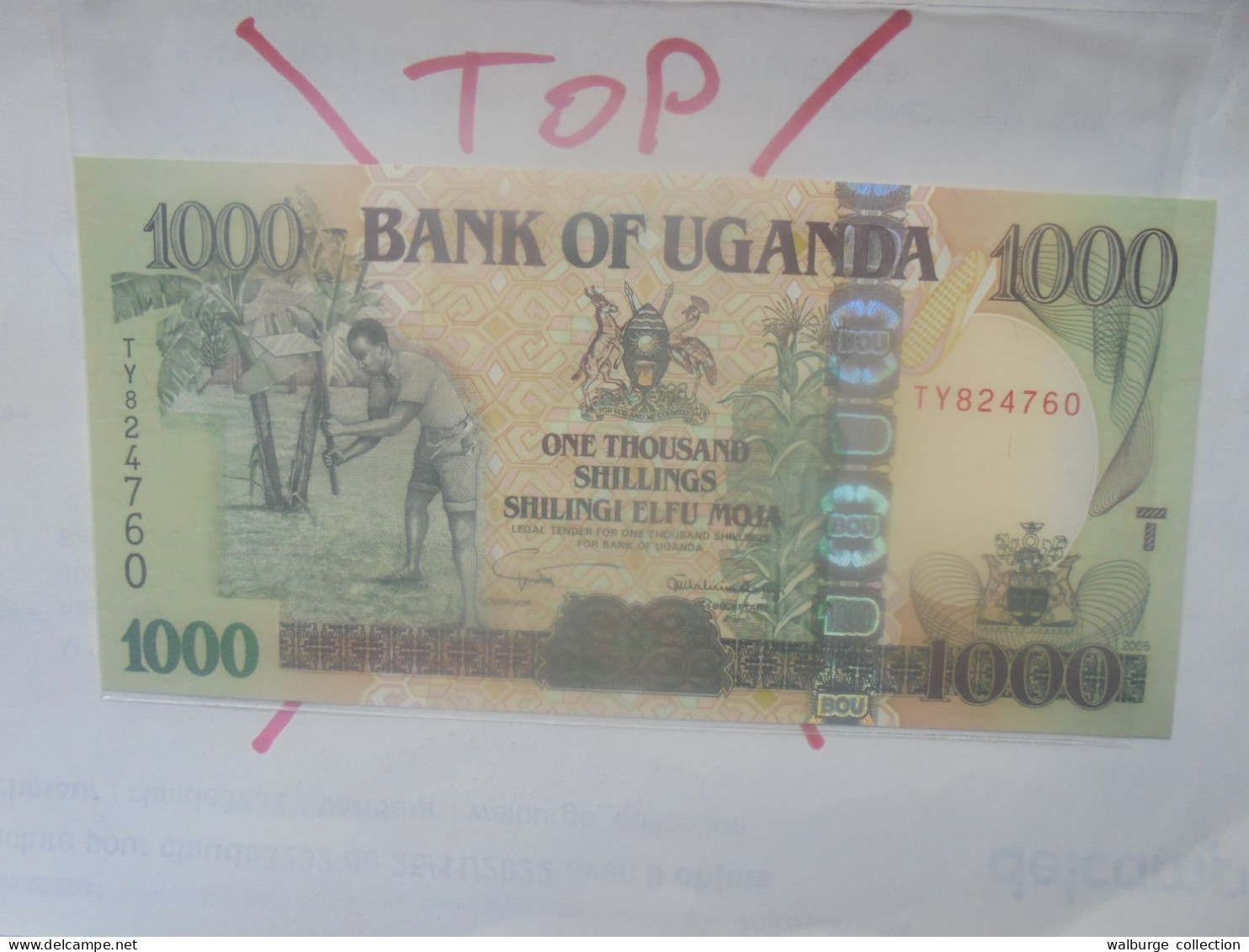 OUGANDA 1000 SHILLINGS 2005 Neuf (B.31) - Oeganda