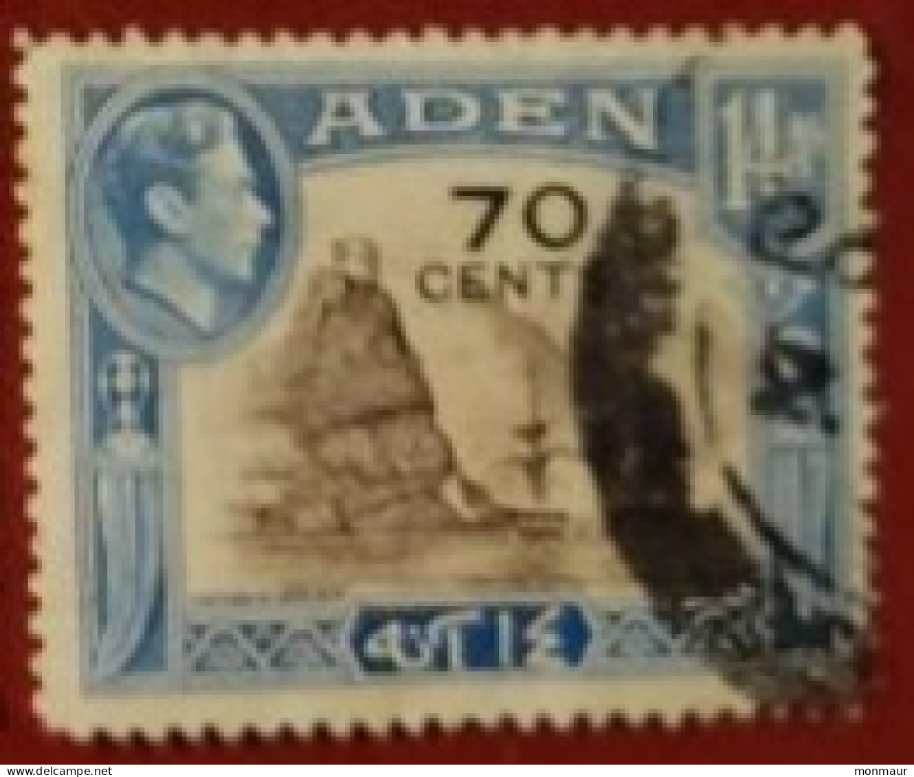 GRAN BRETAGNA  ADEN  1951  70 Cent.  MI43 - Aden (1854-1963)