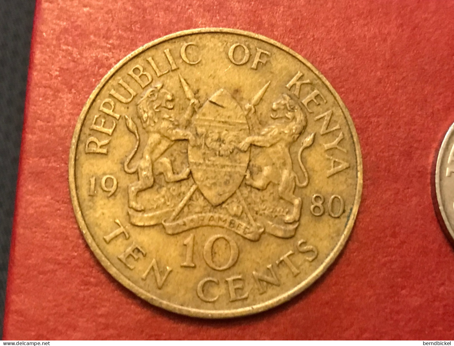 Münze Münzen Umlaufmünze Kenia 10 Cents 1980 - Kenia