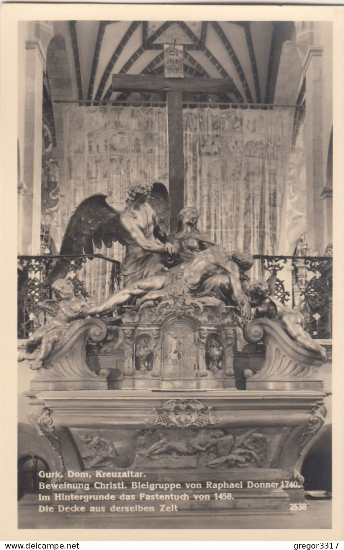 E842) GURK - Gurker DOM - Kreuzaltar - Beweinung Christi - Alte FOTO AK 1937 - Gurk