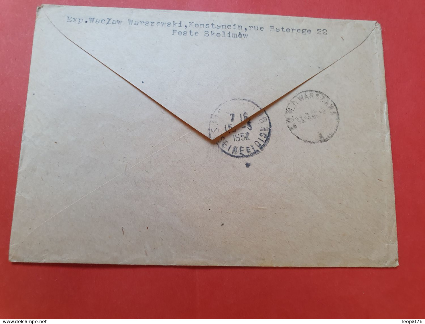 Pologne - Enveloppe En Recommandé De Warszawa Pour La France En 1952 - D 473 - Cartas & Documentos